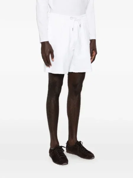 Pantaloni scurți Casablanca cu aplicații alb