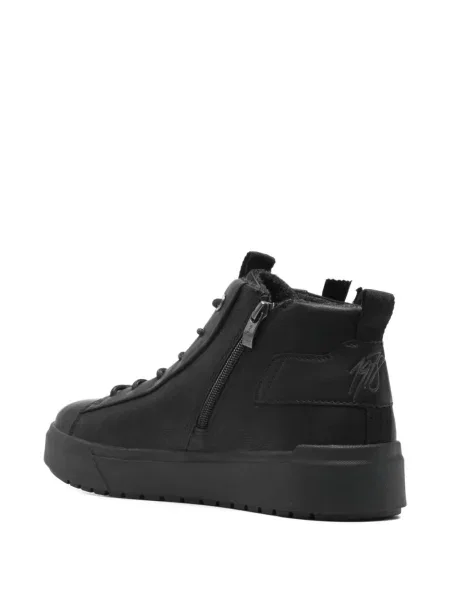 Botine Bugatti cu șireturi din dantelă negru