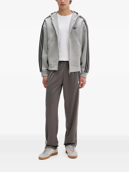 Pantaloni Adidas tricotate cu autograf alergare albastru