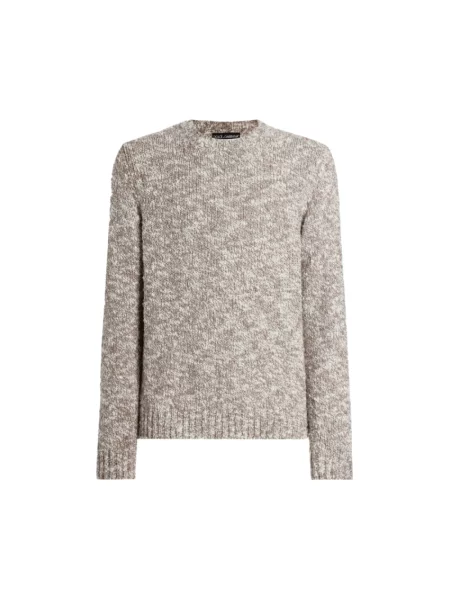 Sweter Dolce And Gabbana z nadrukiem beżowy