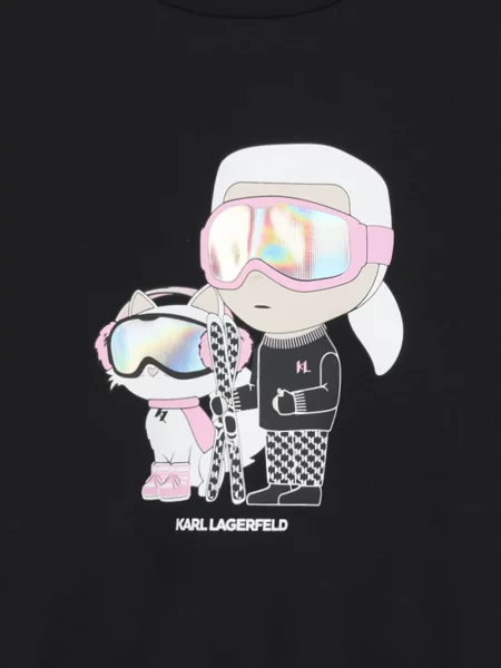 Sweter dziecięcy Karl Lagerfeld czarny