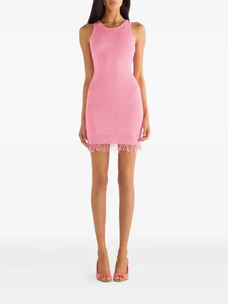 Rochie mini Asta Resort de costum roz
