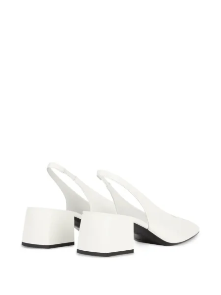 Pantofi cu toc Courreges slingback alb