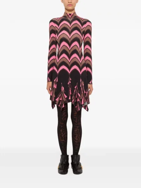 Rochie Pucci cu imagine din jerseu negru