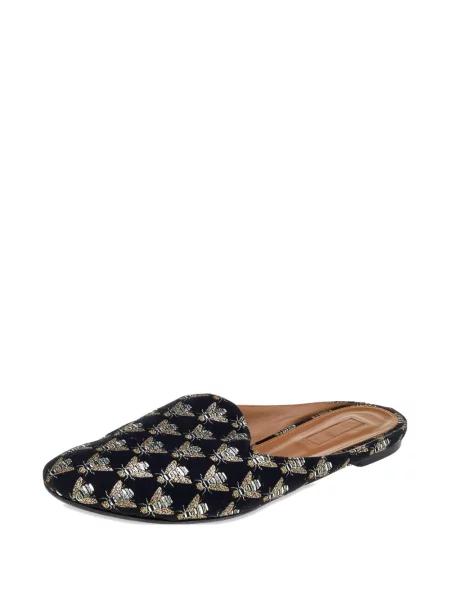 Papuci tip mules Aquazzura negru