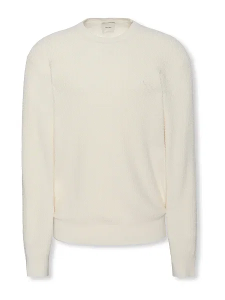 Calvin Klein Pulover Écru alb