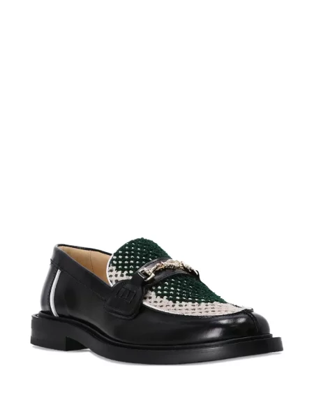 Pantofi loafer Filling Pieces tricotate negru