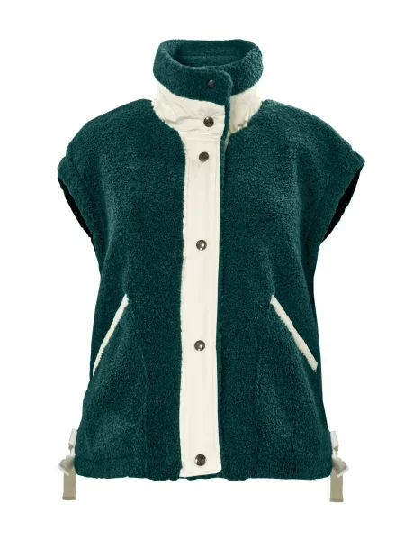 Imily Bela Vestă ecru verde