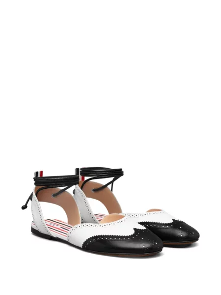 Pantofi cu toc Thom Browne fără toc alb