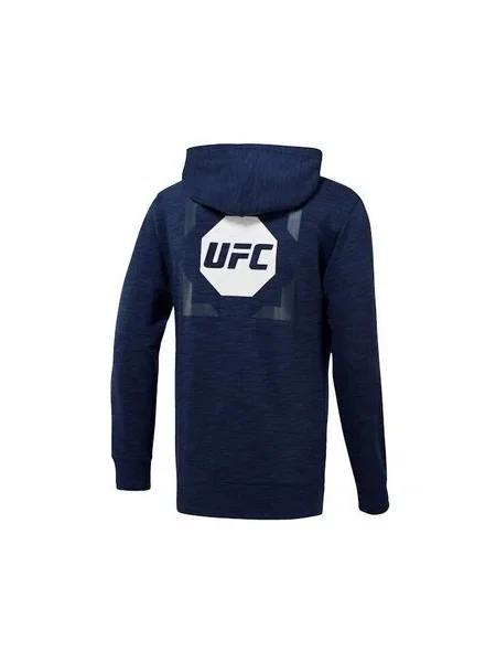 Hanorac cu glugă Reebok Sport albastru