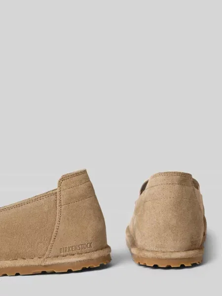 Loafersy z naturalnej skóry welurowej model Utti' Birkenstock