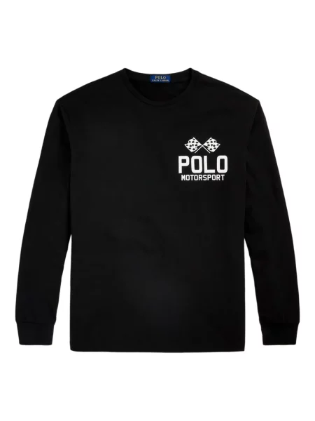 Slip de baie Polo Ralph Lauren alergare cu cordon cu imagine alb