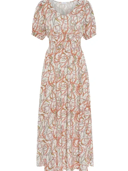 LASCANA Rochie crem portocaliu verde