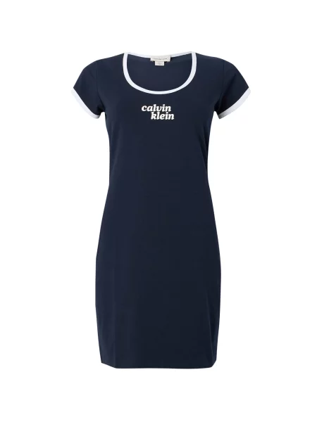 Calvin Klein Jeans Rochie bleumarin alb