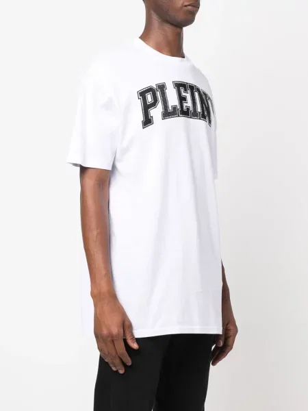 Koszulka Philipp Plein z kamieniami biała