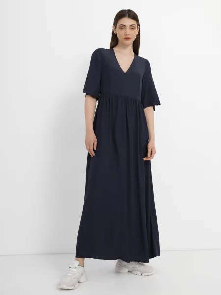 Marc O’Polo Сукня міді без підкладки синій