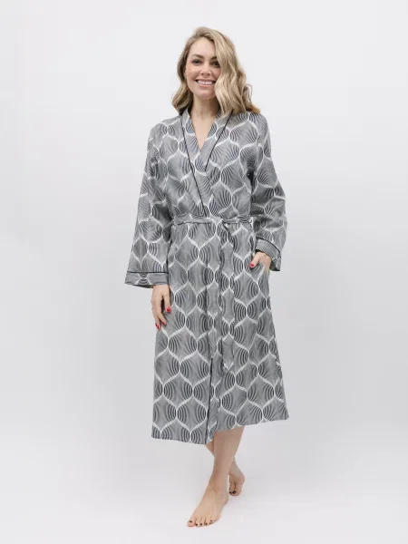 Халат CYBERJAMMIES бавовна/модал сірий