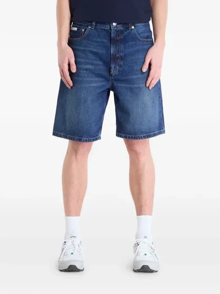 Pantaloni scurți din denim Calvin Klein albastru