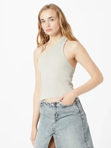 TOPSHOP Top kitt alb