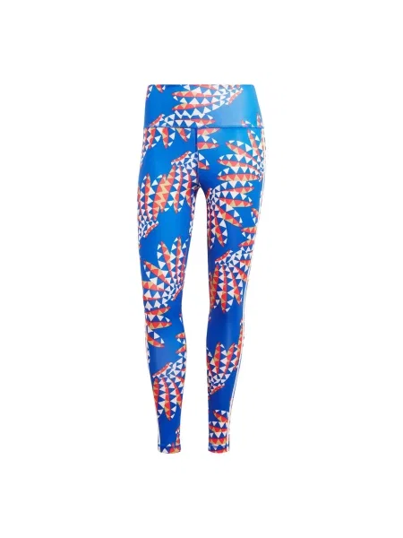 Legginsy adidas x FARM Rio niebieskie