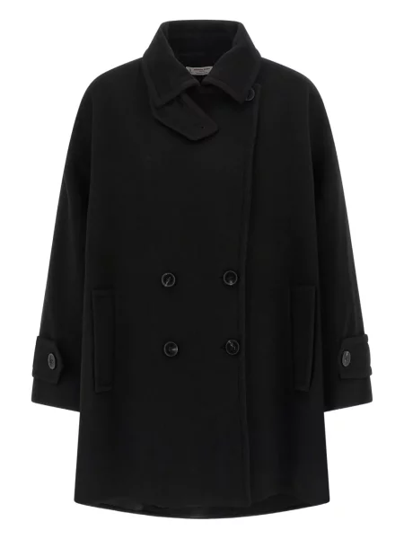 Płaszcz Alberto Biani wełniany dwurzędowy czarny