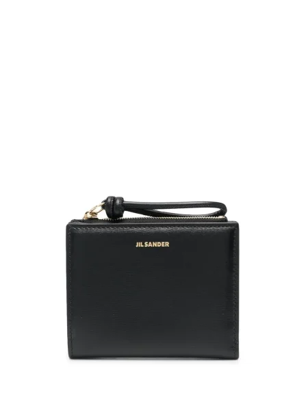 Portofel Jil Sander din piele negru
