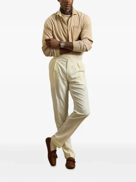 Πουκάμισο Ralph Lauren Purple Label κοτλέ μωβ