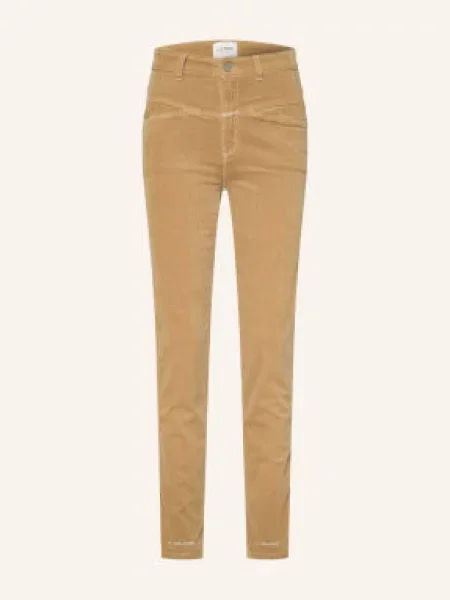 Closed Spodnie Z Sztruksu Pedal Pusher beige beżowe