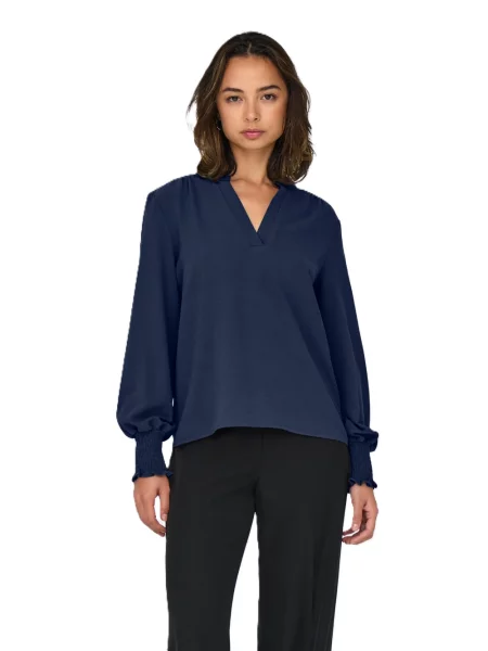 ONLY Bluză ONLMette bleumarin negru