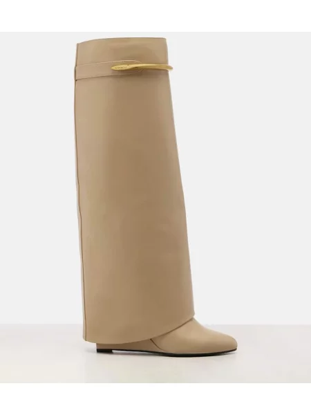 Cizme Givenchy din piele bej