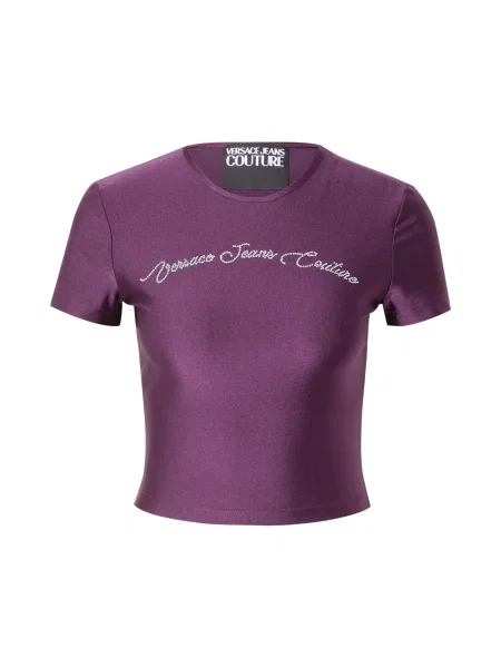 Cropp tricou Versace Jeans Couture argintiu