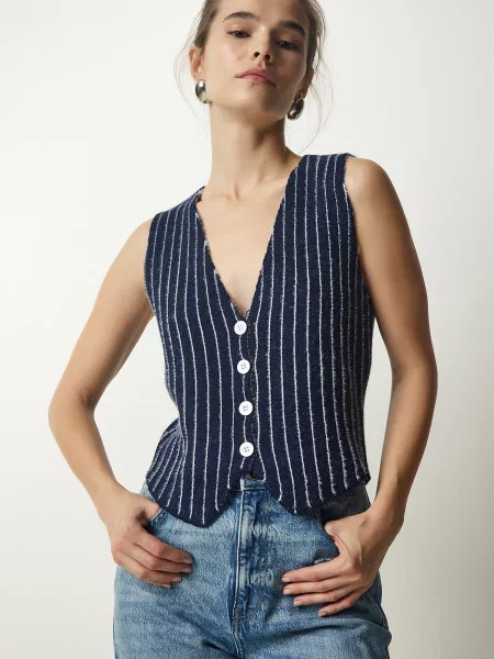 Vestă Happiness İstanbul alb