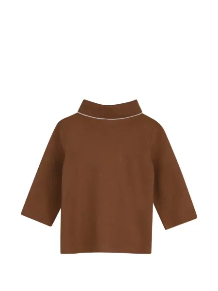 Koszulka polo dziecięca Bosswear brązowa