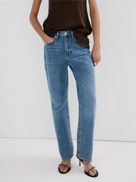 Прямі джинси MANGO блакитний