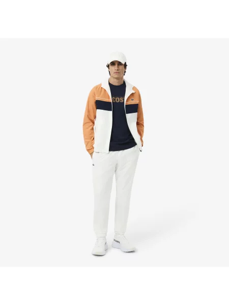 Lacoste Sportowy T-Shirt Ultra Dry Z Graficznym Nadrukiem niebieski
