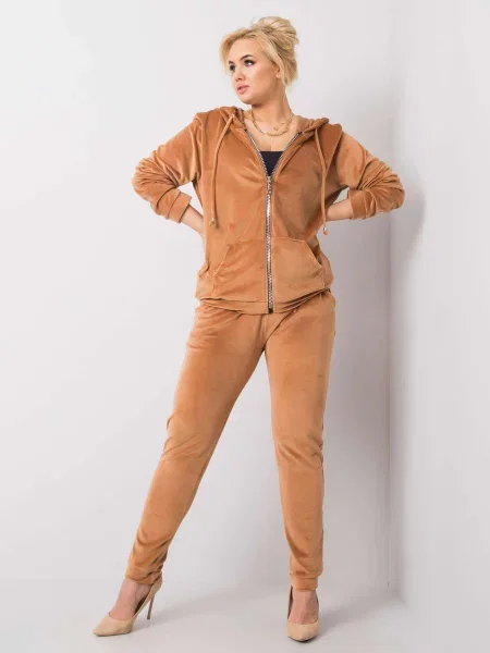 Tepláková súprava Fashionhunters oranžová