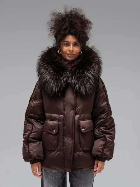 Пуховик Vo-Tarun коричневий