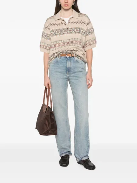 Blugi drepți Golden Goose albastru