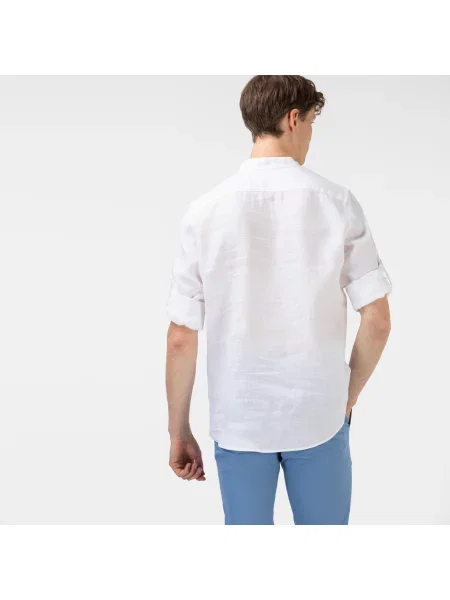 Lacoste Koszula Tkana Lacoste beżowa