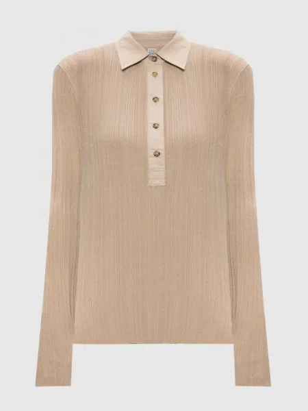 Топ Toteme в рубчик бежевый