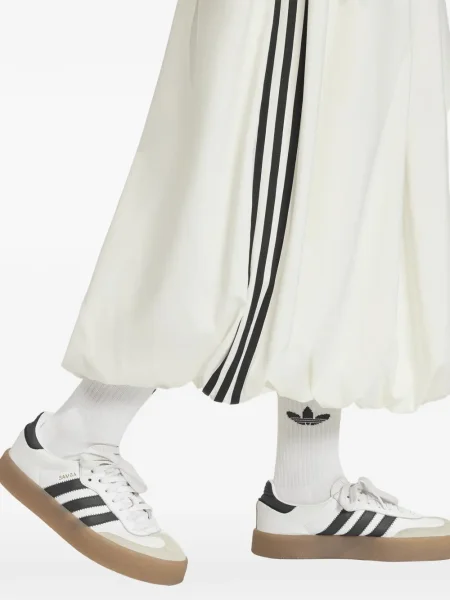 Top Adidas cu dungi cu imagine lung alb