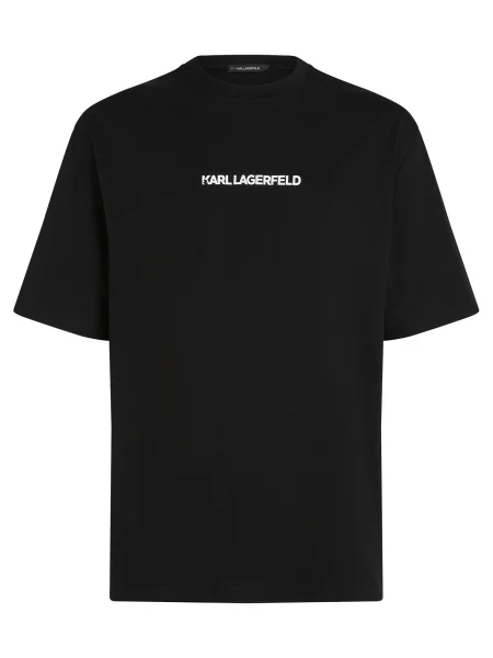 Karl Lagerfeld Tricou Portrait negru alb