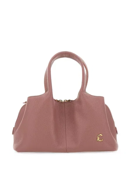 Geantă shopper Coccinelle din piele roz