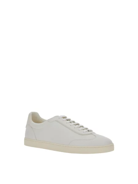 Sneakersy Brunello Cucinelli skórzane białe