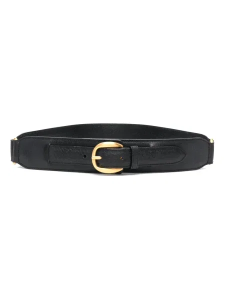 Kožený pásek Gucci Pre-owned s přezkou černý