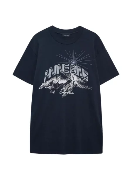 Grafic tricou Anine Bing cu imagine albastru