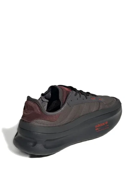 Papuci tip mules Adidas cu șireturi din dantelă gri