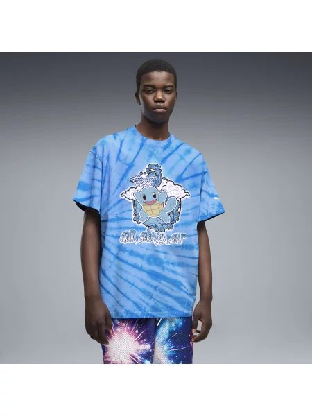 Koszulka PUMA x POKÉMON Squirtle o kroju oversize Odzież S niebieski