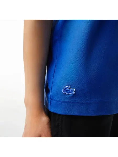 Lacoste Koszulka Regular Fit Z Nadrukiem Piqué