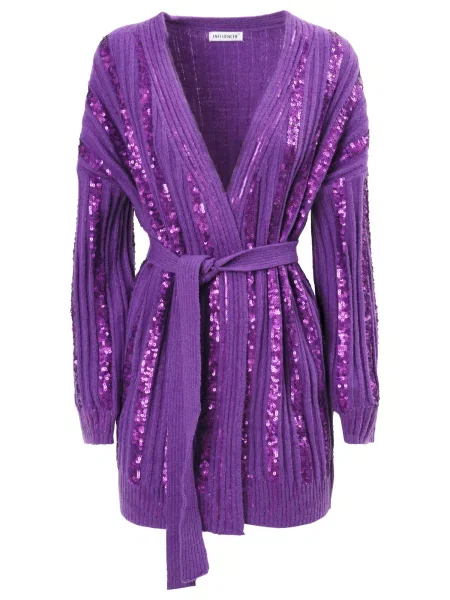 Influencer Geacă tricotată lila